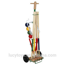 Ensemble de croquet en bois à la demande